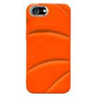 For iPhone SE 2022 / 2020 / 8 / 7 Electroplating Liquid Down Jacket TPU Phone Case(Orange) - 1