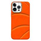 For iPhone 13 Pro Electroplating Liquid Down Jacket TPU Phone Case(Orange) - 1