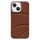 For iPhone 13 Electroplating Liquid Down Jacket TPU Phone Case(Brown) - 1