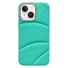 For iPhone 13 Electroplating Liquid Down Jacket TPU Phone Case(Sky Blue) - 1