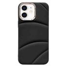 For iPhone 12 Electroplating Liquid Down Jacket TPU Phone Case(Black) - 1