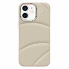 For iPhone 12 Electroplating Liquid Down Jacket TPU Phone Case(White) - 1