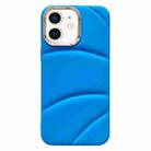 For iPhone 11 Electroplating Liquid Down Jacket TPU Phone Case(Blue) - 1