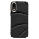 For iPhone XR Electroplating Liquid Down Jacket TPU Phone Case(Black) - 1