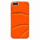 For iPhone 8 Plus / 7 Plus Electroplating Liquid Down Jacket TPU Phone Case(Orange) - 1