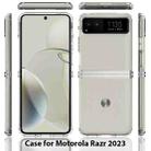For Motorola Razr 2023 Scratchproof Acrylic TPU Phone Case(Transparent) - 2