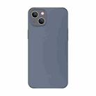 For iPhone 15 Electroplating AG Frosted Phone Case(Grey) - 1