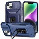 For iPhone 13 Sliding Camshield Holder Phone Case(Blue) - 1