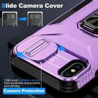 For iPhone XS Sliding Camshield Holder Phone Case(Purple) - 8
