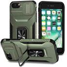 For iPhone 7 Sliding Camshield Holder Phone Case(Alpine Green) - 1