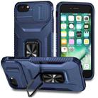 For iPhone 7 Sliding Camshield Holder Phone Case(Blue) - 1