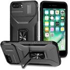 For iPhone 7 Plus Sliding Camshield Holder Phone Case(Black) - 1