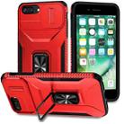 For iPhone 7 Plus Sliding Camshield Holder Phone Case(Red) - 1