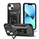 For iPhone 13 mini Sliding Camshield Holder Phone Case(Black) - 1