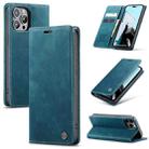 For iPhone 15 Pro Max CaseMe 013 Multifunctional Horizontal Flip Leather Phone Case(Blue) - 1