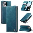 For iPhone 15 Pro CaseMe 013 Multifunctional Horizontal Flip Leather Phone Case(Blue) - 1