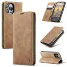 For iPhone 15 Pro CaseMe 013 Multifunctional Horizontal Flip Leather Phone Case(Brown) - 1