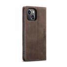 For iPhone 15 Plus CaseMe 013 Multifunctional Horizontal Flip Leather Phone Case(Coffee) - 3