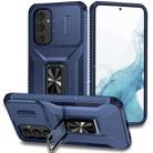 For Samsung Galaxy A54 5G Sliding Camshield Holder Phone Case(Blue) - 1