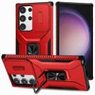 For Samsung Galaxy S23 Ultra 5G Sliding Camshield Holder Phone Case(Red) - 1