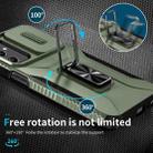 For Samsung Galaxy A25 5G Sliding Camshield Holder Phone Case(Alpine Green) - 3