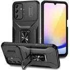 For Samsung Galaxy A25 5G Sliding Camshield Holder Phone Case(Black) - 1