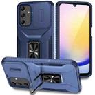 For Samsung Galaxy A25 5G Sliding Camshield Holder Phone Case(Blue) - 1