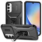 For Samsung Galaxy A34 5G Sliding Camshield Holder Phone Case(Black) - 1