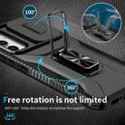 For Samsung Galaxy A34 5G Sliding Camshield Holder Phone Case(Black) - 3