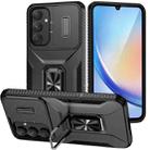 For Samsung Galaxy A35 5G Sliding Camshield Holder Phone Case(Black) - 1