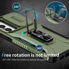 For Samsung Galaxy S23 FE 5G Sliding Camshield Holder Phone Case(Alpine Green) - 3