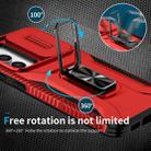 For Samsung Galaxy S23 FE 5G Sliding Camshield Holder Phone Case(Red) - 3