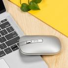 HXSJ M50 2.4GHZ 800,1200,1600dpi Three Gear Adjustment Dual-mode Wireless Mouse USB + Bluetooth 5.1 Rechargeable(Silver) - 3