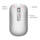 HXSJ M50 2.4GHZ 800,1200,1600dpi Three Gear Adjustment Dual-mode Wireless Mouse USB + Bluetooth 5.1 Rechargeable(Silver) - 7