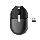 HXSJ M106 2.4GHZ 1600dpi Single-mode Wireless Mouse USB Rechargeable(Black) - 1