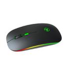 HXSJ T18 2.4GHZ 1600dpi Dual-mode Light-emitting Wireless Mouse USB + Bluetooth 5.1 Rechargeable - 1