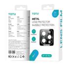 For iPhone 15 Pro Max TOTU PG-1 Golden Shield Series Metal Frame Lens Protector(Black) - 7