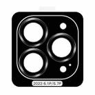 For iPhone 15 Pro TOTU PG-1 Golden Shield Series Metal Frame Lens Protector(Black) - 1
