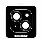 For iPhone 15 TOTU PG-1 Golden Shield Series Metal Frame Lens Protector(Black) - 1