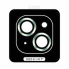 For iPhone 15 TOTU PG-1 Golden Shield Series Metal Frame Lens Protector(Green) - 1