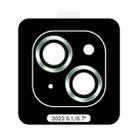 For iPhone 15 Plus TOTU PG-1 Golden Shield Series Metal Frame Lens Protector(Green) - 1