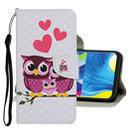 For Samsung Galaxy A20e Colored Drawing Pattern Horizontal Flip Leather Case with Holder & Card Slots & Wallet(Owl) - 1
