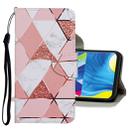 For Samsung Galaxy A21s Colored Drawing Pattern Horizontal Flip Leather Case with Holder & Card Slots & Wallet(Marble) - 1