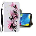 For Samsung Galaxy A21s Colored Drawing Pattern Horizontal Flip Leather Case with Holder & Card Slots & Wallet(Butterfly) - 1