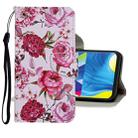For Samsung Galaxy A50 / A30s Colored Drawing Pattern Horizontal Flip Leather Case with Holder & Card Slots & Wallet(Rose) - 1