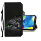 For Samsung Galaxy A71 Colored Drawing Pattern Horizontal Flip Leather Case with Holder & Card Slots & Wallet(Cartoon Cat) - 1