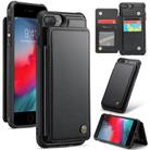 For iPhone 8 Plus / 7 Plus CaseMe C22 Card Slots Holder RFID Anti-theft Phone Case(Black) - 1