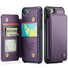 For iPhone SE 2022 / SE 2020 CaseMe C22 Card Slots Holder RFID Anti-theft Phone Case(Purple) - 2