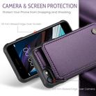 For iPhone SE 2022 / SE 2020 CaseMe C22 Card Slots Holder RFID Anti-theft Phone Case(Purple) - 3