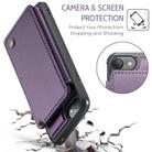 For iPhone SE 2022 / SE 2020 CaseMe C22 Card Slots Holder RFID Anti-theft Phone Case(Purple) - 5